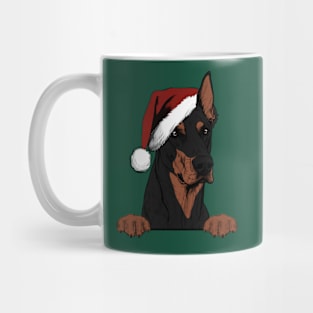 Christmas Doberman Pinscher Mug